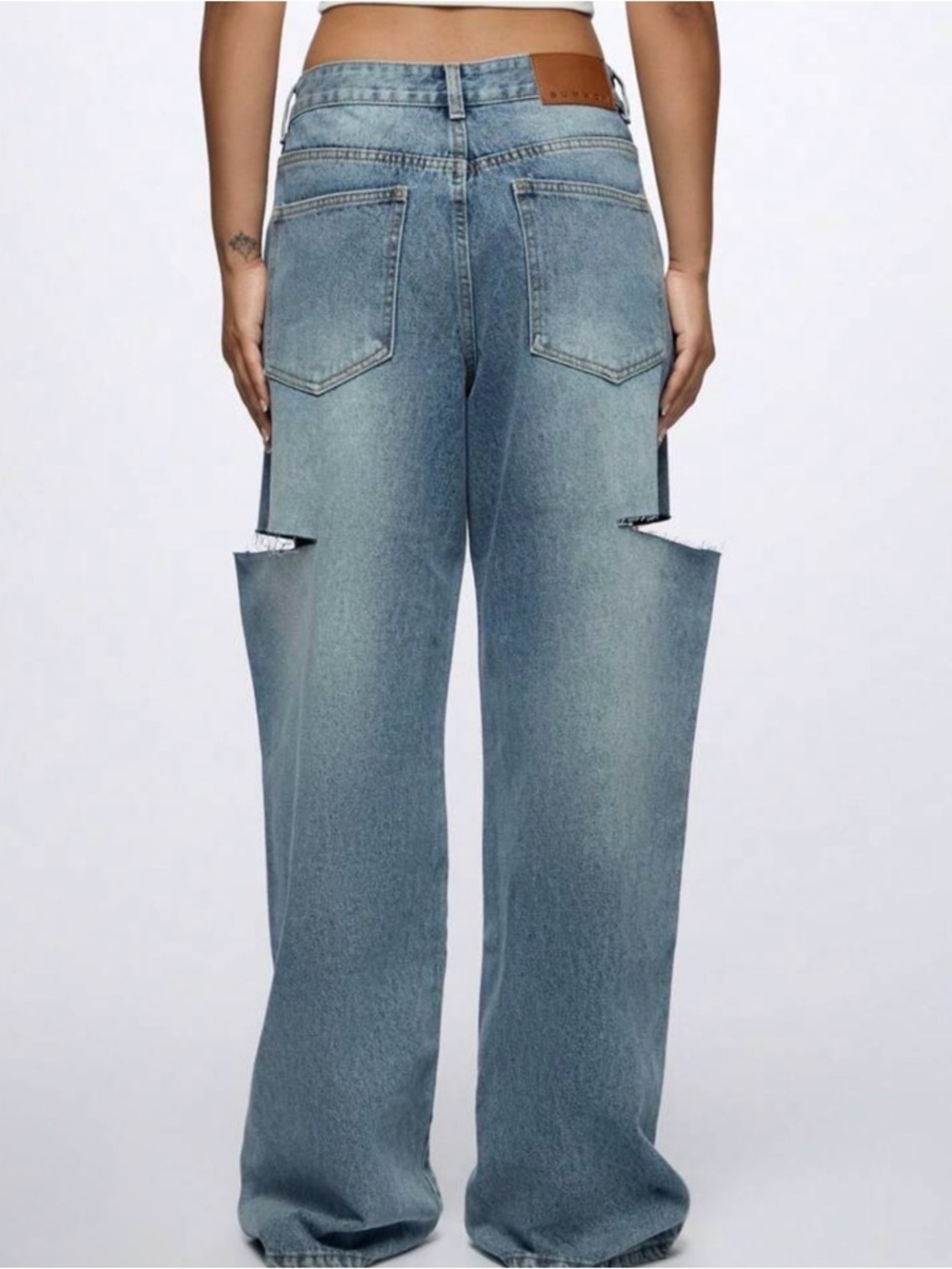 Wide Leg Maison Margiela Inspired Jeans fits 8/10 - Picture 2 of 2
